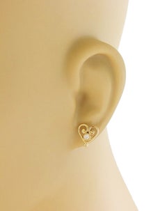 Tiffany & Co. Paloma Picasso Venezia Goldoni Diamond 18k Yellow Gold Earrings