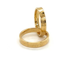 Tiffany & Co. 1837 Interlaced 18k Yellow Gold Band Ring Size 4.5