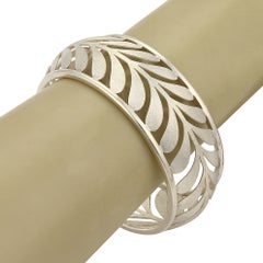 Tiffany & Co. Paloma Picasso Sterling Silver Wide Bangle Bracelet Size M