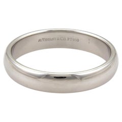 Tiffany & Co. Platinum 4mm Dome Wedding Band Ring Size 11