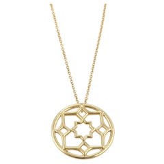 Tiffany & Co. Picasso Zellige 18k Yellow Gold Small Pendant Necklace 18"