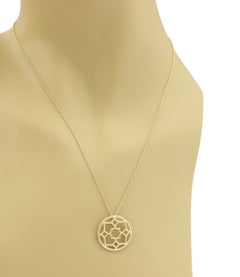 Tiffany & Co. Picasso Zellige 18k Yellow Gold Small Pendant Necklace 18"