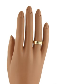 Tiffany & Co. T Two 18k Yellow Gold Band Ring Size 5.5