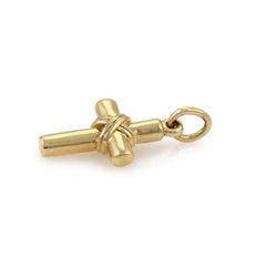 Tiffany & Co. X Wrapped Cross 18k Yellow Gold Charm Pendant