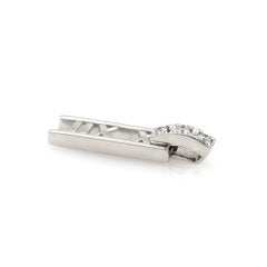 Tiffany & Co. Atlas Diamond 18k White Gold Bar Charm Pendant