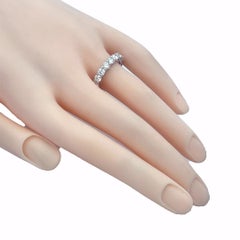 Tiffany & Co. Bague de mariage « Forever » en platine avec diamant de 2,86 carats, largeur 4 mm, taille 6,5