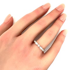 Tiffany & Co. Jazz Diamond Platinum Eternity Band Ring Size 5.5