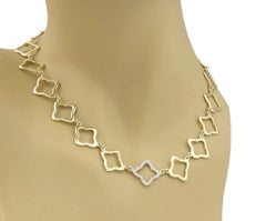 David Yurman Quatrefoil Diamond 18k Two-Tone Gold Necklace 17"