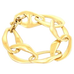 Tiffany & Co. Elsa Peretti Aegean 18k Yellow Gold Toggle Bracelet 7.75"