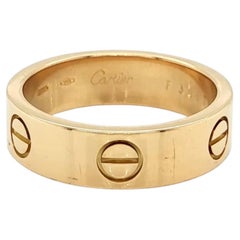 Cartier LOVE Classic Ring aus 18 Karat Gelbgold mit Zertifikat, Größe 7,5 (EU 56)