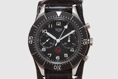 Heuer Edelstahl Flyback Chronograph Handaufzug Armbanduhr