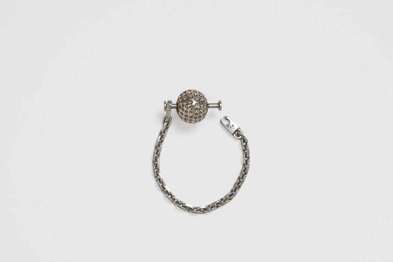 Hermès Golf Ball Key Chain In Excellent Condition For Sale In New York, NY