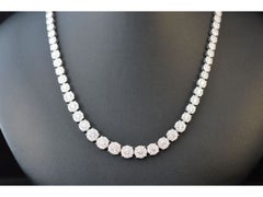 Diamond Necklace with 800 Brilliant Cut Diamonds, 12.00 Carat