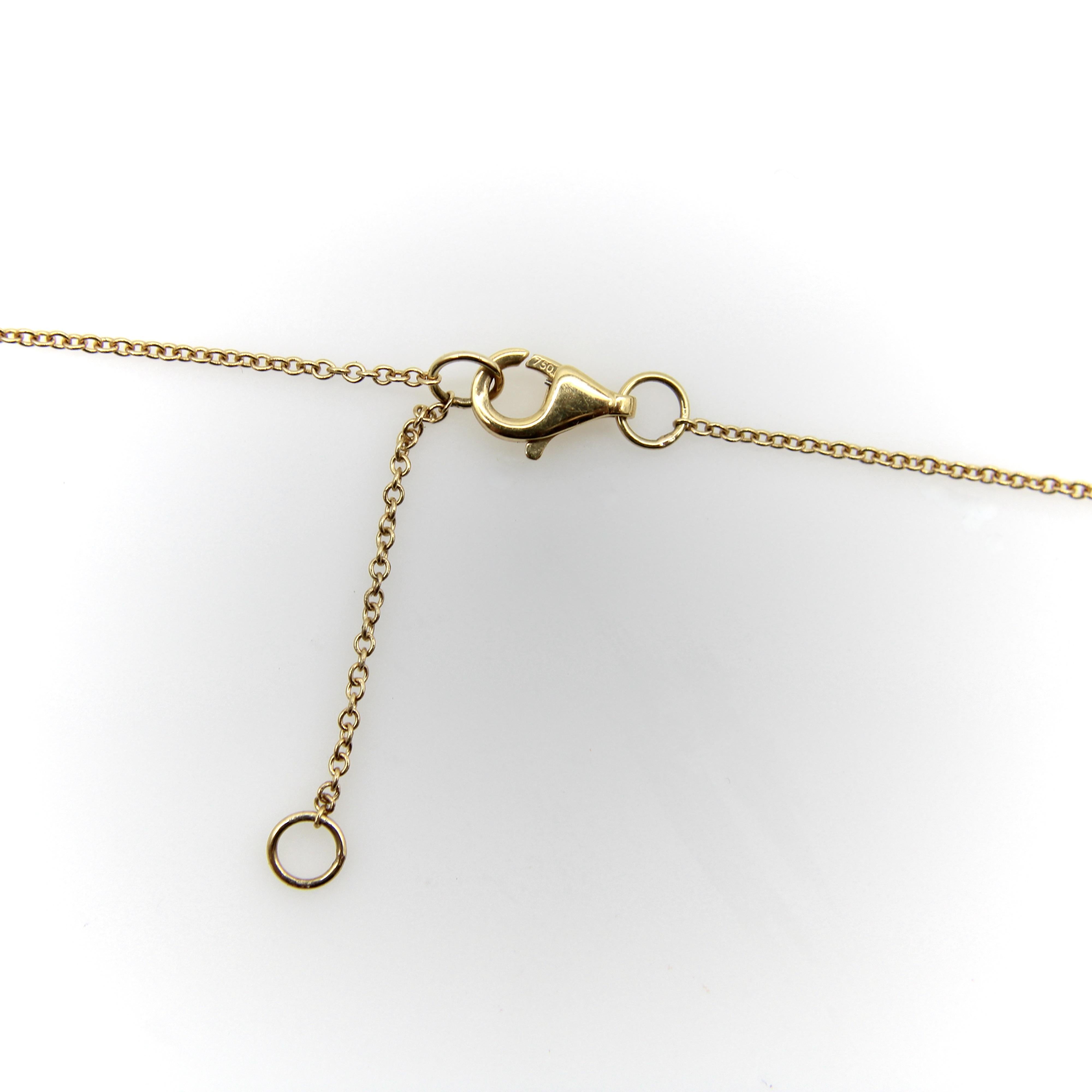 18K Gold und Diamant Unendlichkeit Halskette für Damen oder Herren im Angebot