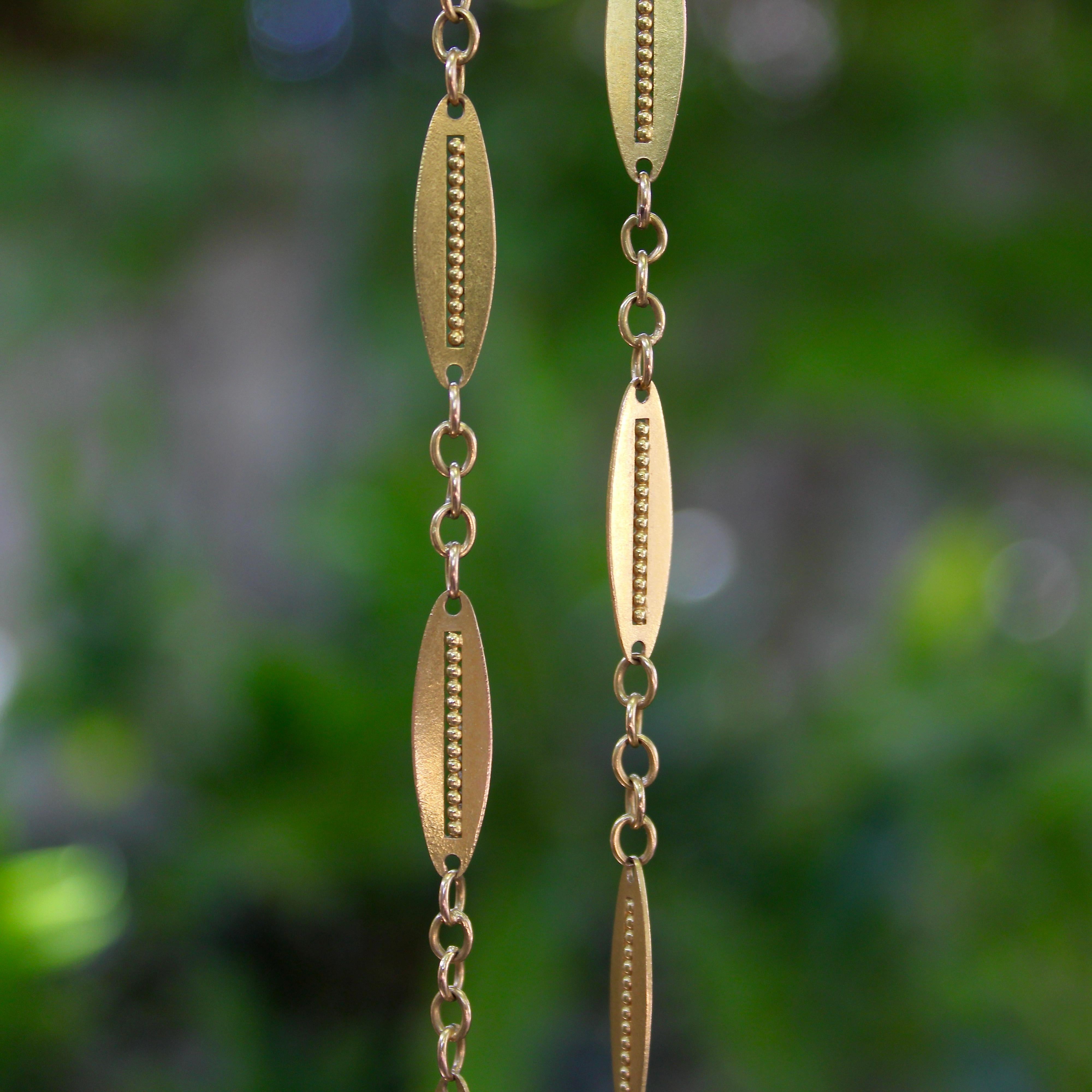 18K Gold viktorianischen Französisch abwechselnd Link 24 3/4