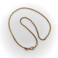 Victorian 14K Gold Austro-Hungarian 17” Biker Link Chain