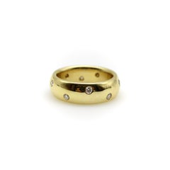 Contemporary 18K Gold Diamond Etoile Donut Band