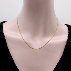 Vintage 14K Gold 18” Baby Curb Link Chain