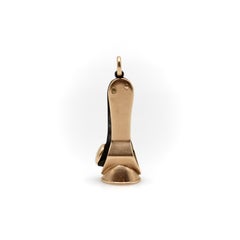 Victorian 14K Gold and Steel Cigar Cutter