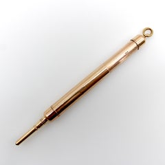 Victorian 14K Gold Telescoping Mechanical Pencil