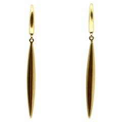 Tiffany & Co. vintage de oro de 18 quilates Pendientes de plumas colgantes
