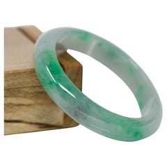 Genuine Burmese Jadeite Jade Bangle Bracelet #62