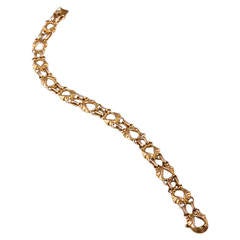 Vintage Georg Jensen Gold Bracelet Design #249