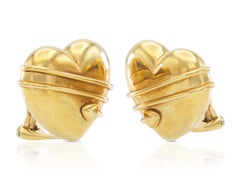 Vintage 1990s Tiffany & Co. Cupid's Arrow Heart Earrings