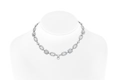 Antique Art Deco 1920s Cartier 27.40 Carat Diamond Openwork Link Necklace
