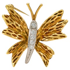 Vintage 1980s Tiffany & Co. Butterfly Brooch