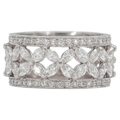 Tiffany & Co. Victoria Platinum Diamond Band Ring