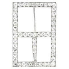 Tiffany & Co. Diamond Buckle Brooch