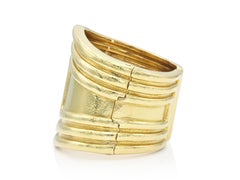 Vintage 1970s David Webb Gold Wide Cuff Bracelet