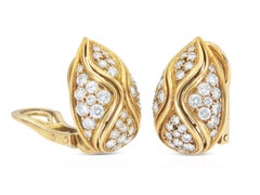 Orecchini vintage Van Cleef & Arpels degli anni '60 con diamanti da 3,00 carati