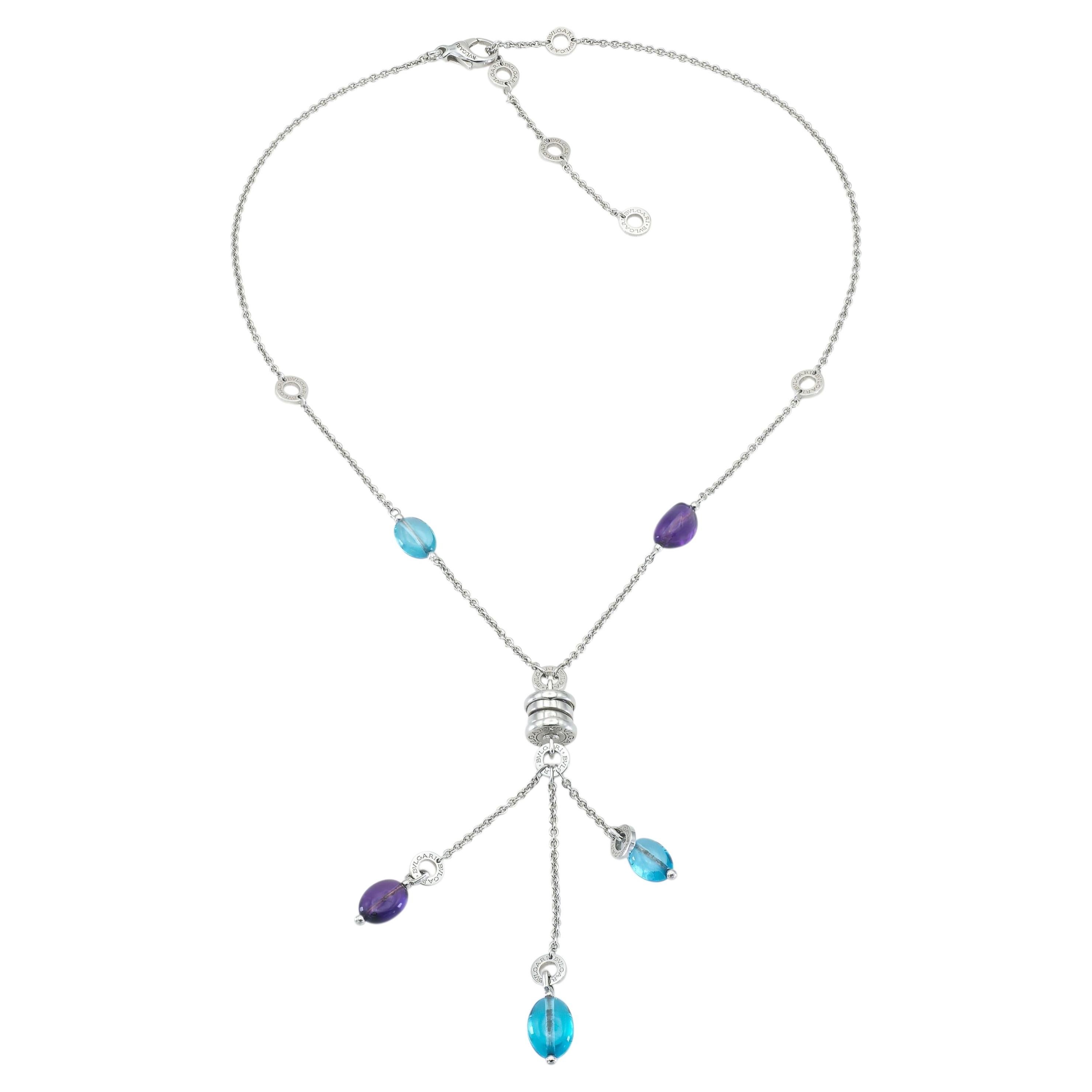 Bvlgari B.Zero1 Multi-Gem Lavalier Necklace For Sale