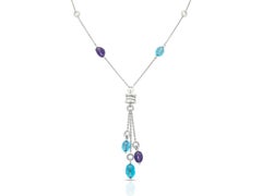 Bvlgari B.Zero1 Multi-Gem Lavalier Necklace