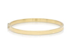 Vintage anni '90 Tiffany & Co. Bracciale Bangle in oro con diamanti