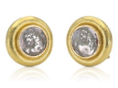 Elizabeth Locke Ancient Greek Lion Coin Earrings