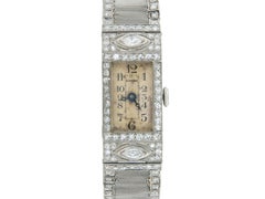 Antike Art-Déco-Uhr aus den 1920er Jahren von Glycine mit einem Diamanten von 5,40 Karat