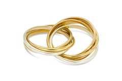 Bague Trinity Cartier vintage à 7 rangs