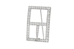 Tiffany & Co. Diamond Buckle Brooch