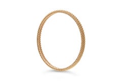 Tiffany & Co. Somerset Rigid Mesh Gold Bangle Bracelet