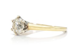 Antique Victorian 1.12 Carat Old Mine cut Diamond Engagement Ring