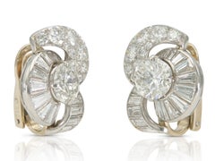 Pendientes vintage de Cartier de los años 50 con diamantes de 11,20 quilates