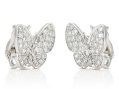 Van Cleef & Arpels Diamond Butterfly Earrings