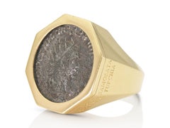 Vintage 1980s Bvlgari Moneta Coin Ring