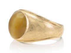 Vintage 1960s Tiger Eye Domed Ring
