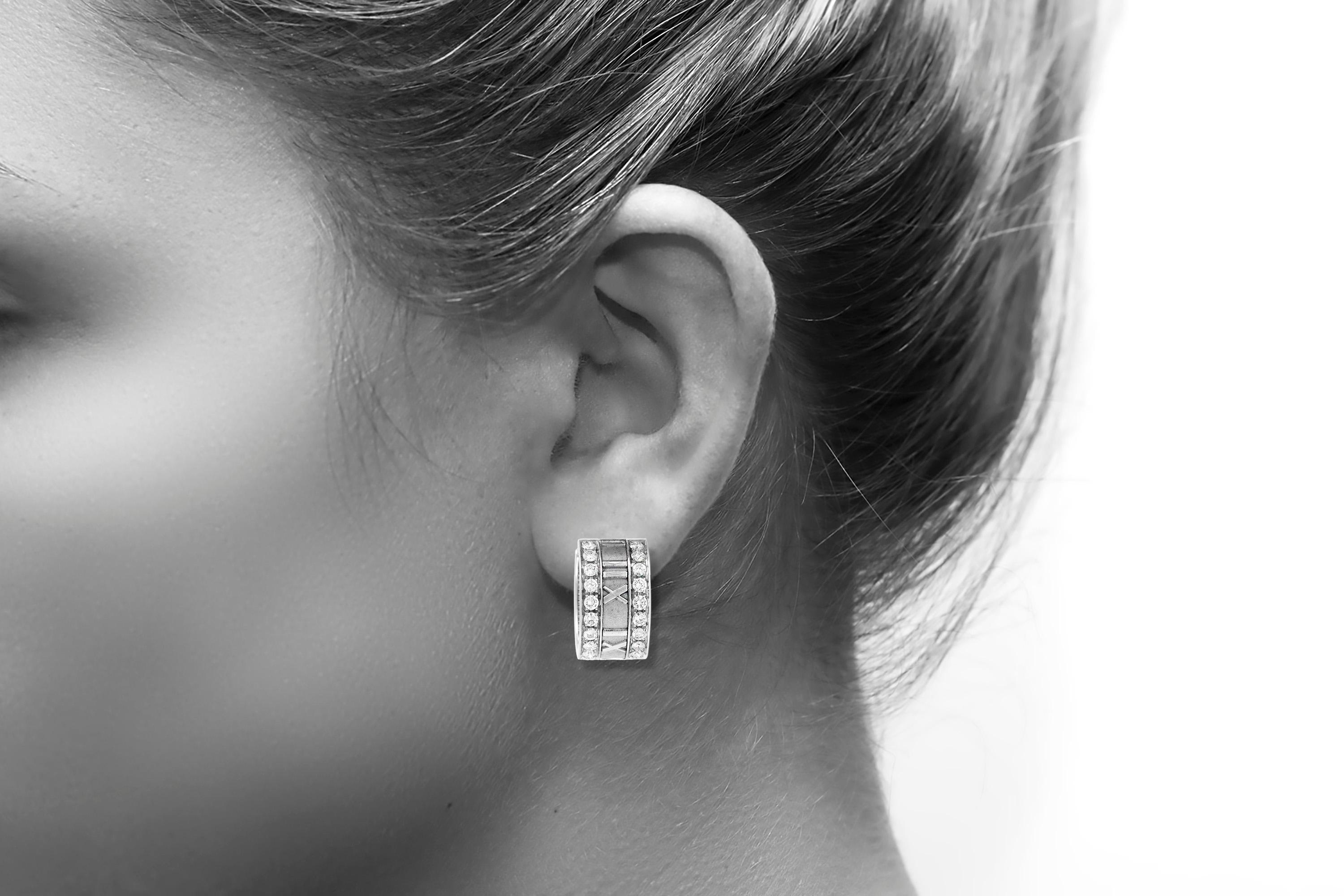 tiffany atlas stud earrings