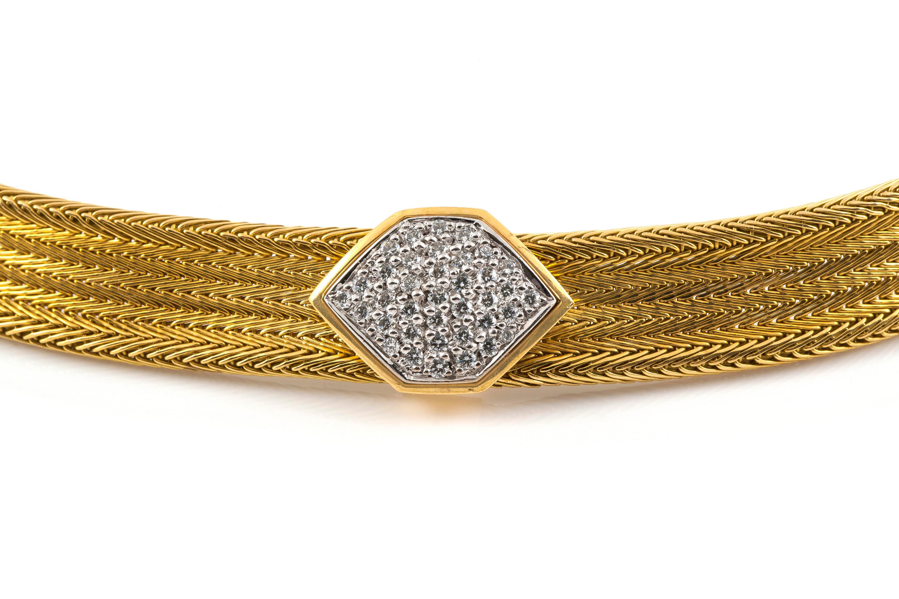 Cartier Gold-Choker-Halskette im Zustand ��„Hervorragend“ in New York, NY