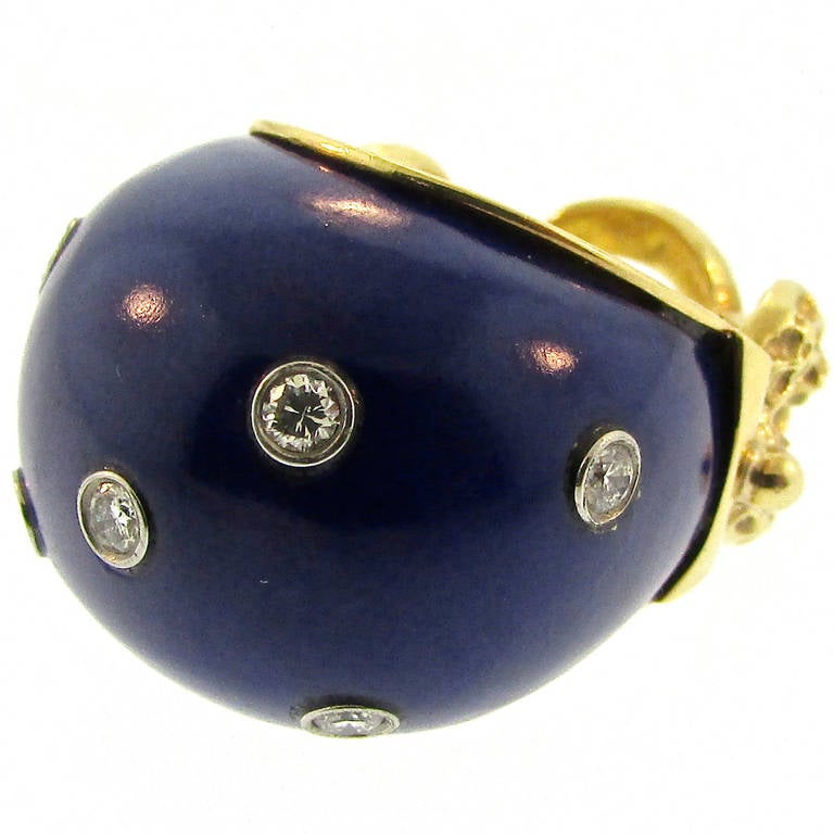 Cellino Lapis Diamond Ring For Sale